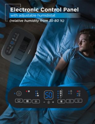 Dehumidifier, 50 Pint Dehumidifier with Pump & Adjustable Humidistat for Home and Kitchen