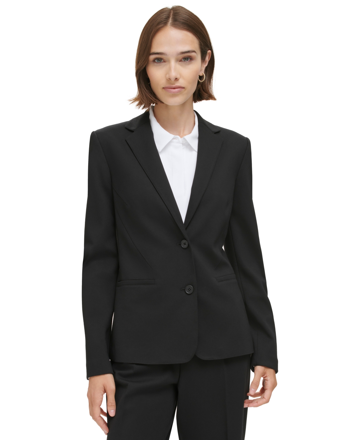 CALVIN KLEIN WOMEN'S TWO-BUTTON BLAZER 