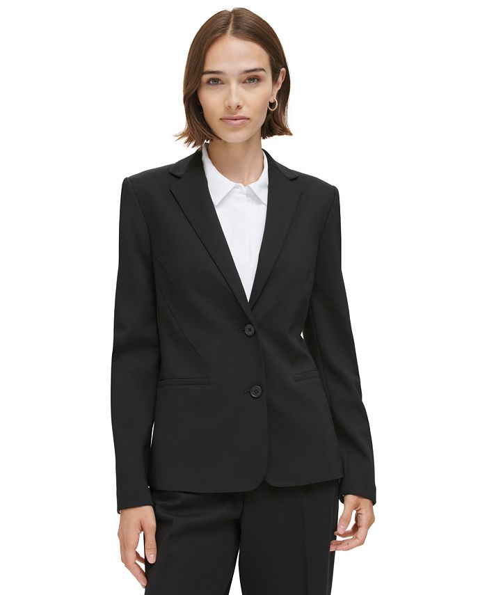 Calvin Klein Women's Two-Button Blazer - Macy's