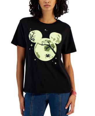 Disney - Juniors' Mickey Mouse Moon Graphic T-Shirt