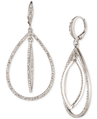 Givenchy Crystal Pavé Orbital Drop Earrings - Macy's