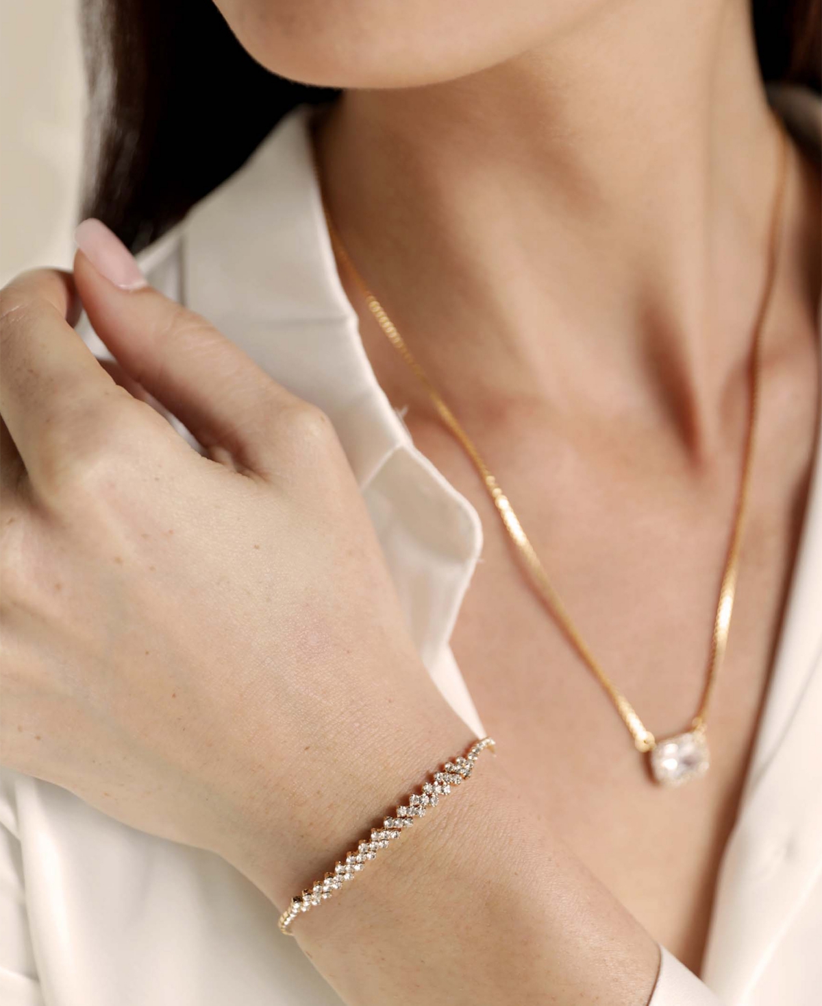 Ettika Delicate Shine Adjustable 18K Gold Plated Bracelet