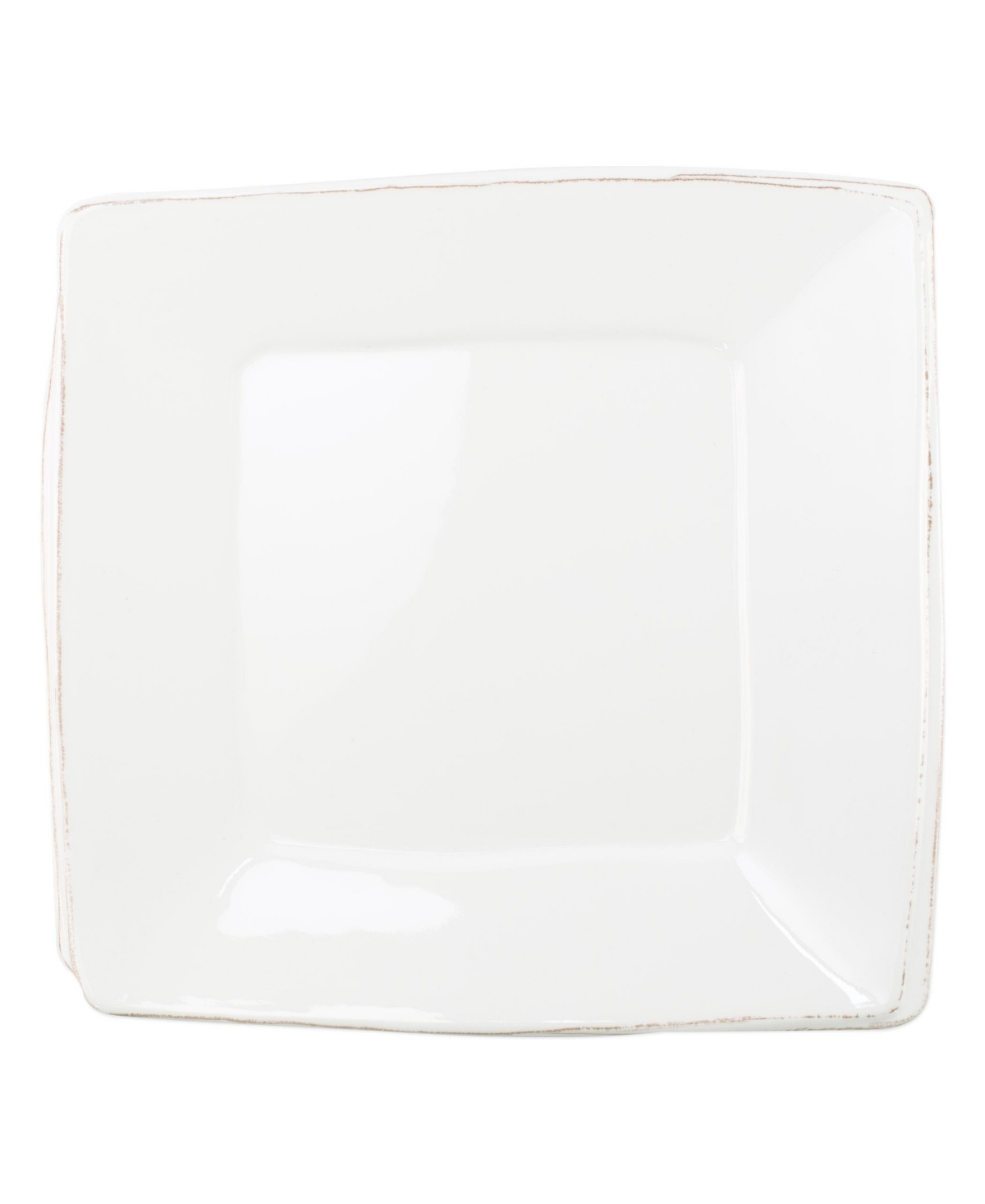 Vietri Melamine Lastra White Square Platter In White
