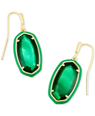 Kendra Scott - 14k Gold-Plated Oval Stone Drop Earrings