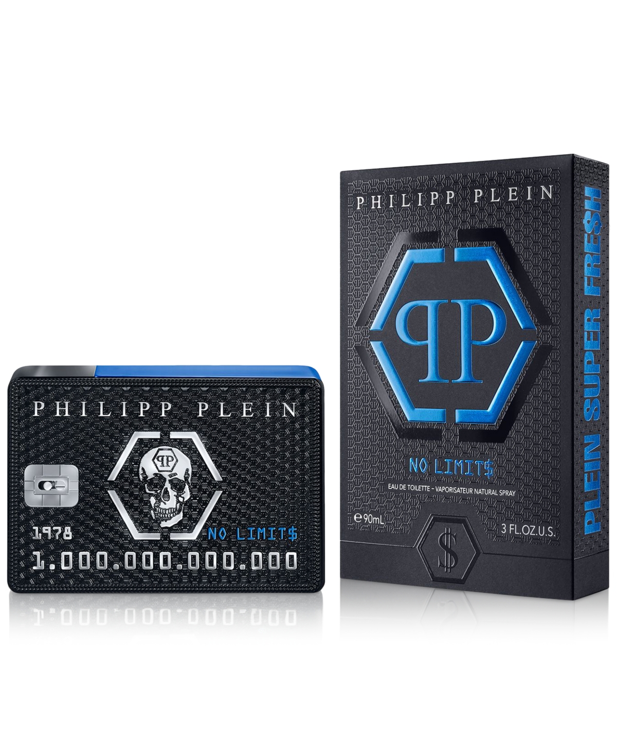 Philipp Plein Men's No Limit$ Plein Super Fre$h Eau De Toilette Spray, 3 Oz.