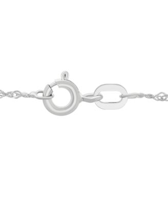 14k White Gold 18" Perfectina Chain Necklace (1-1/8mm)