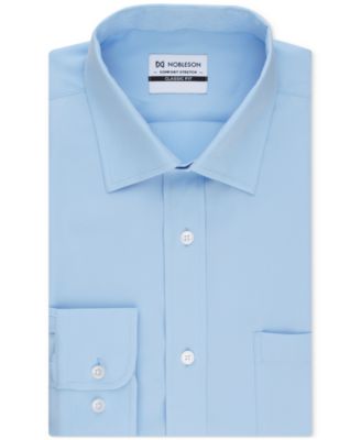 Men Classic-Fit Solid Color Dress Shirt