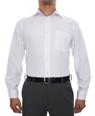 Men Classic-Fit Solid Color Dress Shirt
