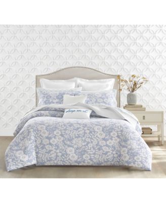 Silhouette Floral 3-Pc. Comforter Set, Full/Queen, Exclusively at Macy’s