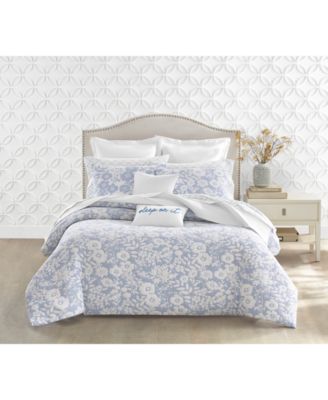 Silhouette Floral 2-Pc. Duvet Cover Set, Twin, Exclusively at Macy’s