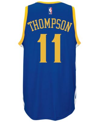 Klay Thompson Golden State Warriors Adidas Alternate Swingman Climacool Jersey - Charcoal
