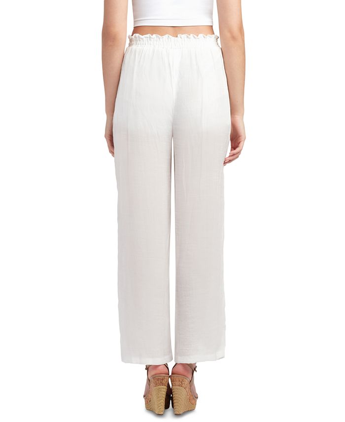 BCX Juniors' TieWaist Gauze Pants Macy's