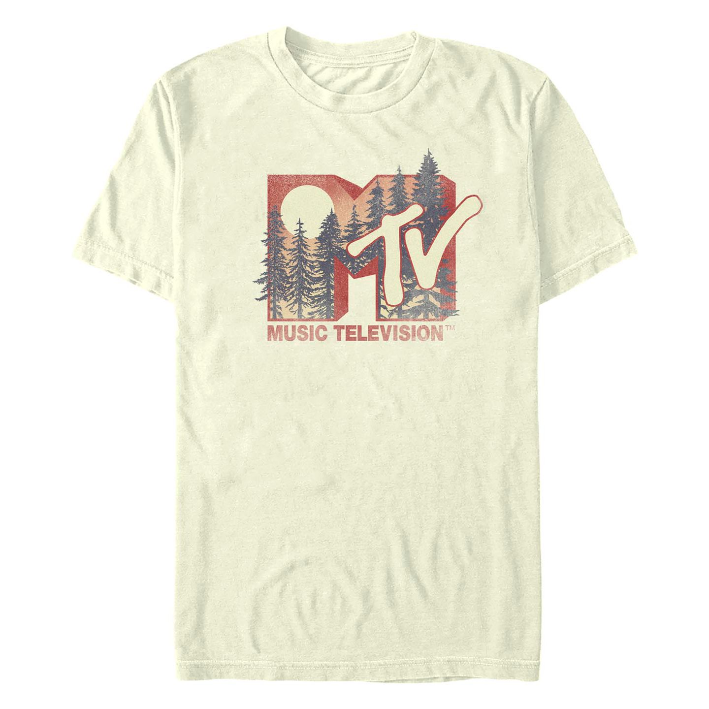 Мужская футболка Fifth Sun MTV Redwood Short Sleeves, цвет: Натуральный — фото 1
