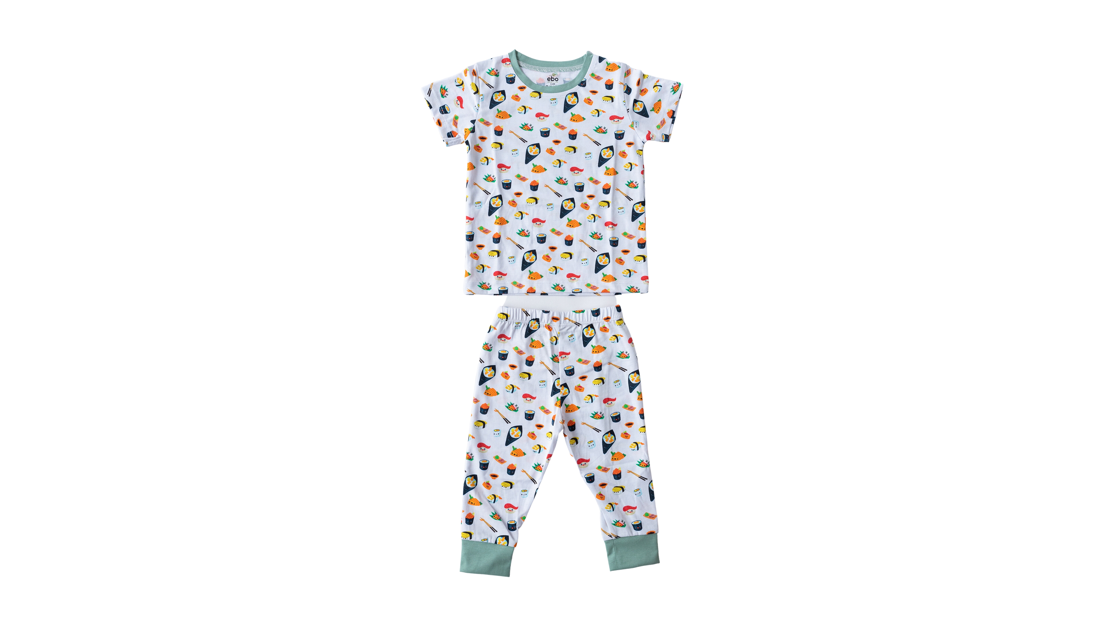 Earth Baby Outfitters Baby Boys or Baby Girls Printed Short Sleeved Pajamas, 2 Piece Set