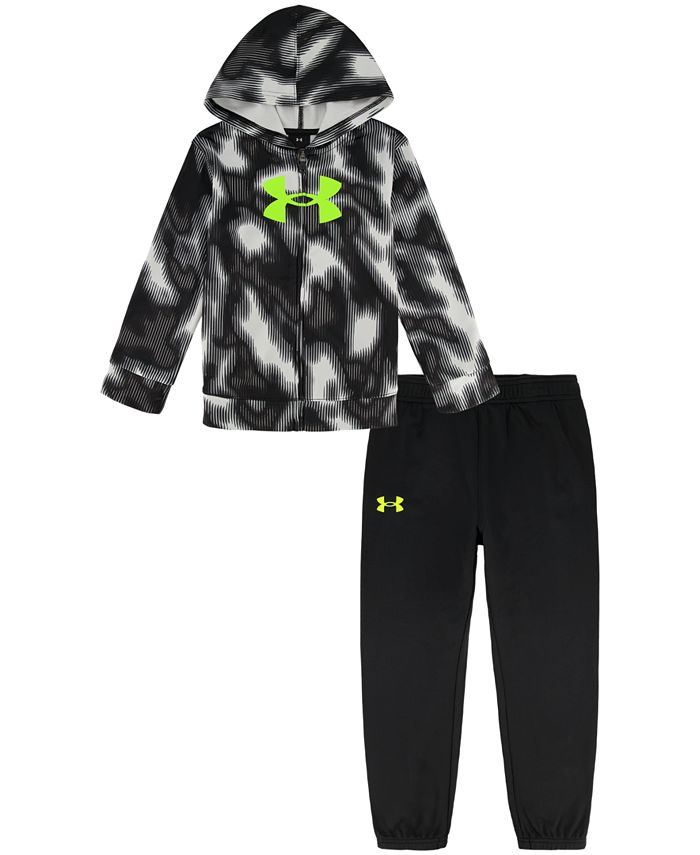 Under Armour Little Boys Valley Etch Zip-Up Hoodie and Joggers Set - Macy's