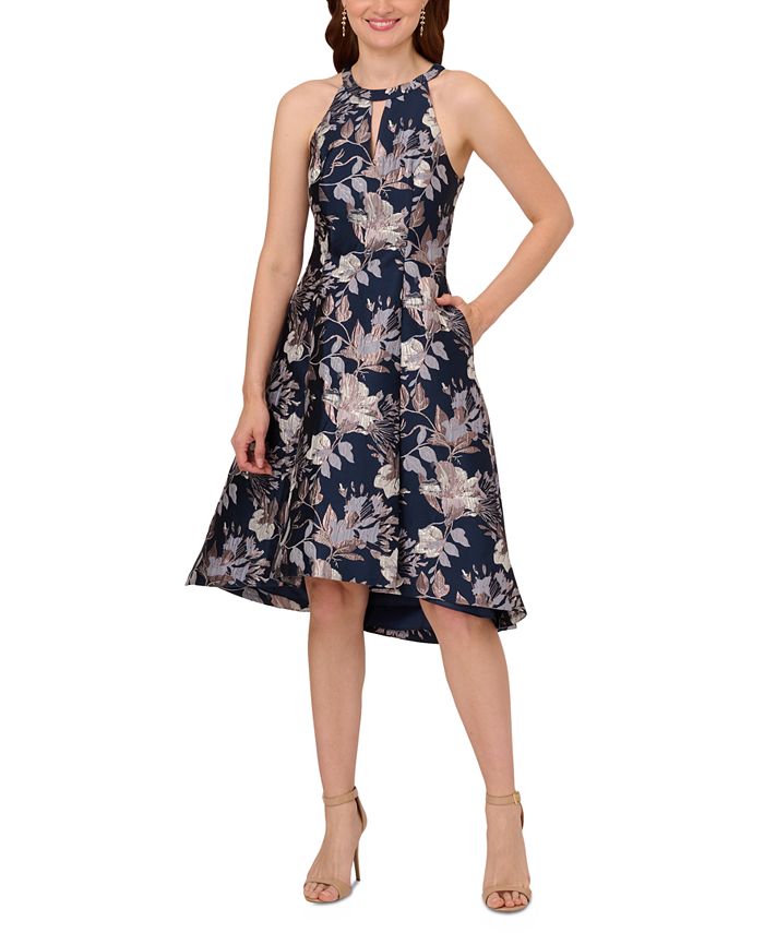 Adrianna papell floral high low dress outlet