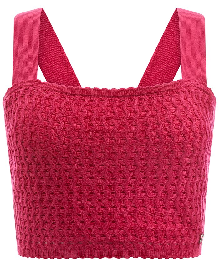 Guess Cropped Knit Top