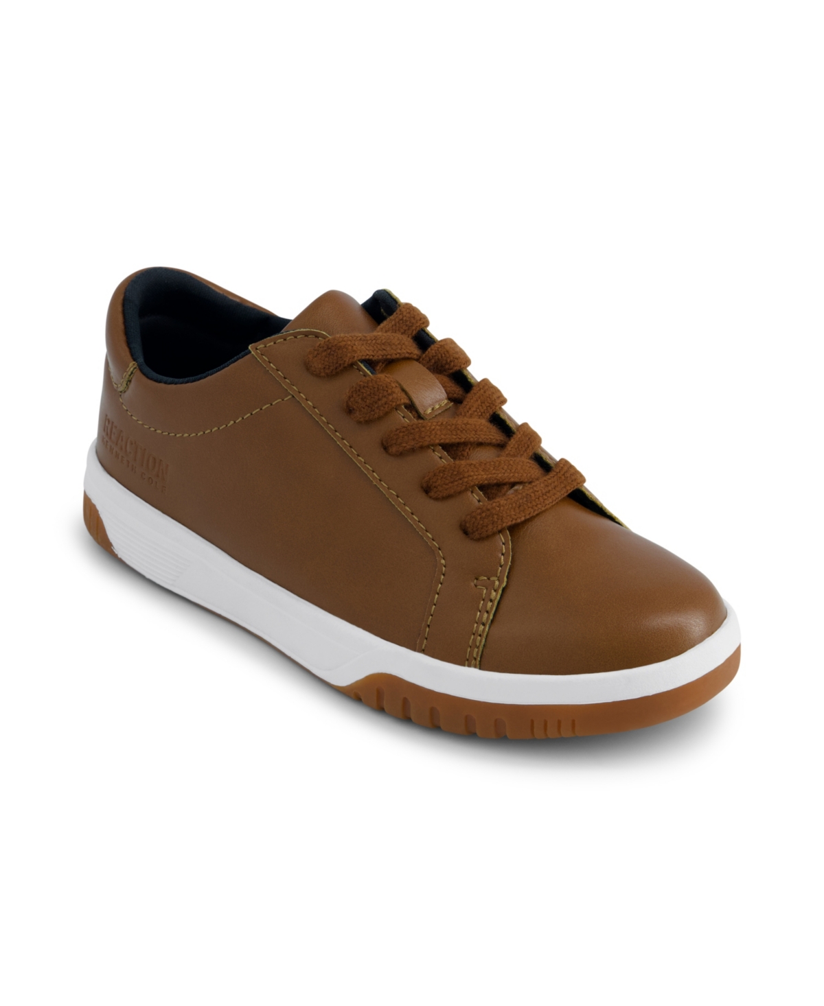 Kenneth Cole New York Kids' Little And Big Boys Cyril Tyson Lace Up Court Shoes In Brown
