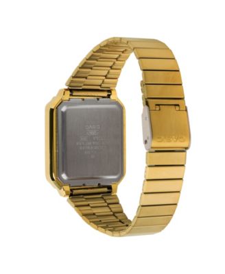 Unisex Digital Gold-Tone Stainless Steel Watch 33.5mm, A120WEG-9AVT