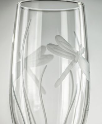 Dragonfly Champagne Flute 8oz - Set of 4 Glasses