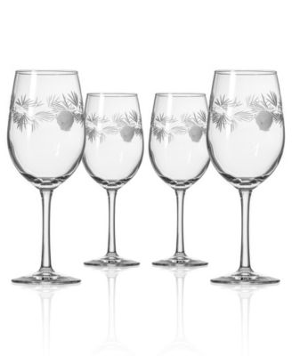 Rolf Glass Icy Pine Pint Glass 16oz - Set of 4 Glasses