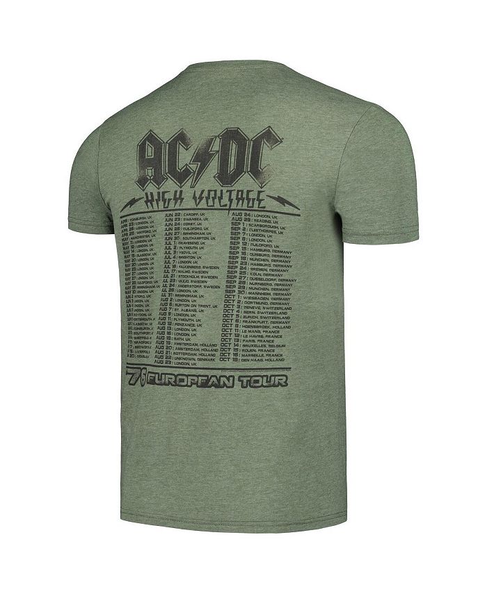 American Classics Men's Heather Green AC/DC High Voltage '76 European ...