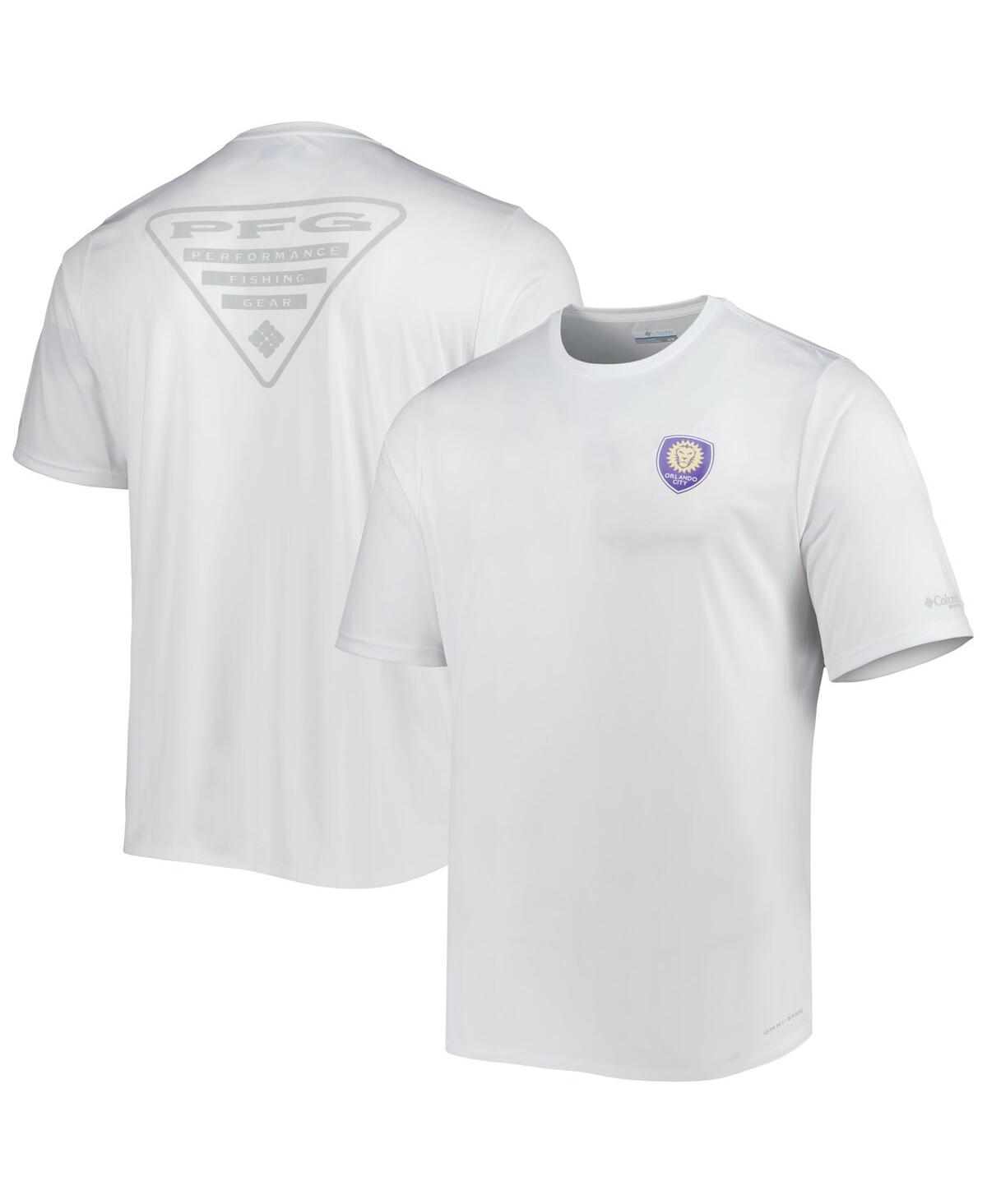 Shop Columbia Men's  White Orlando City Sc Terminal Tackle Omni-shade T-shirt