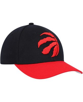Men's Black, Red Toronto Raptors MVP Team Two-Tone 2.0 Stretch-Snapback Hat