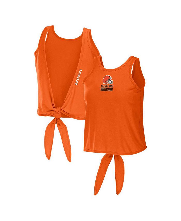 WEAR by Erin Andrews Women's Orange Cleveland Browns Open Back