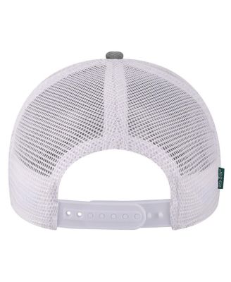 Men's Heather Gray, White Brown Bears Arch Trucker Snapback Hat