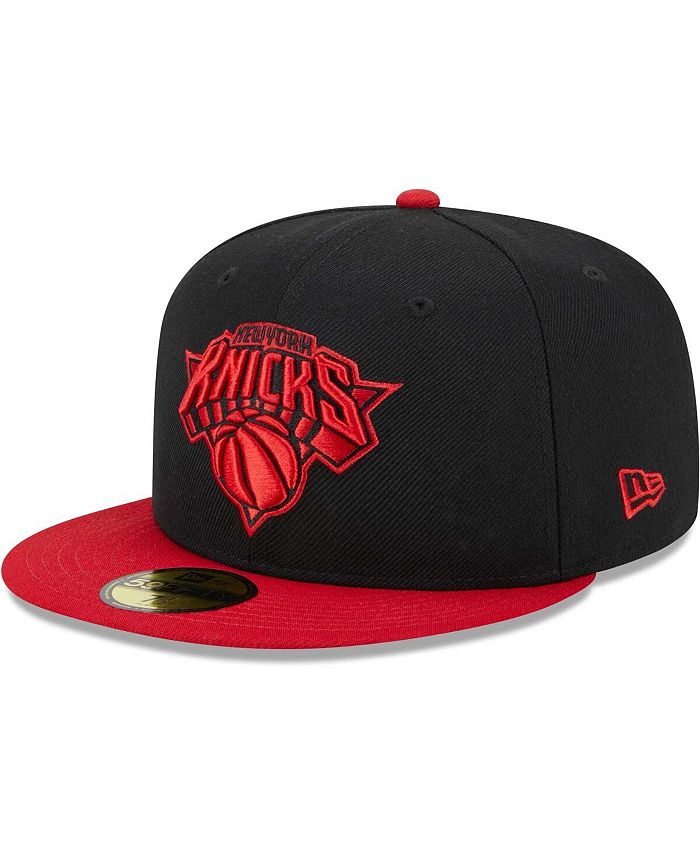 Black new york knicks fitted hat online