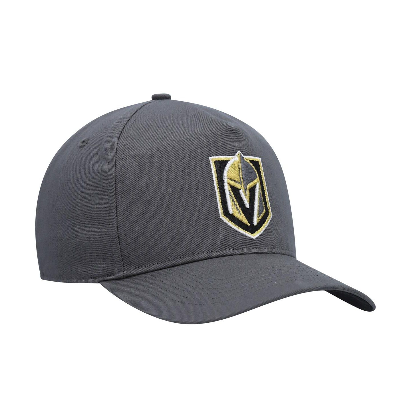 Мужская кепка '47 Brand Charcoal Vegas Golden Knights Primary Hitch Snapback Hat — фото 3