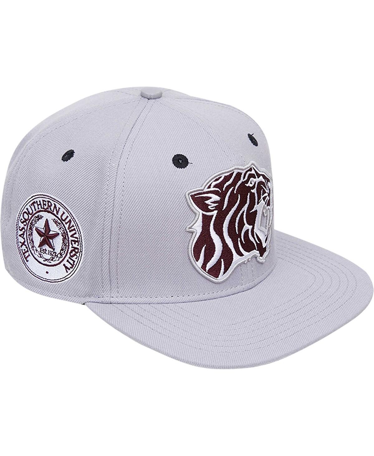 PRO STANDARD MEN'S PRO STANDARD GRAY TEXAS SOUTHERN TIGERS EVERGREEN MASCOT SNAPBACK HAT