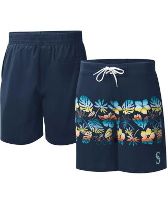 Men's Navy Seattle Mariners Breeze Volley Swim Shorts