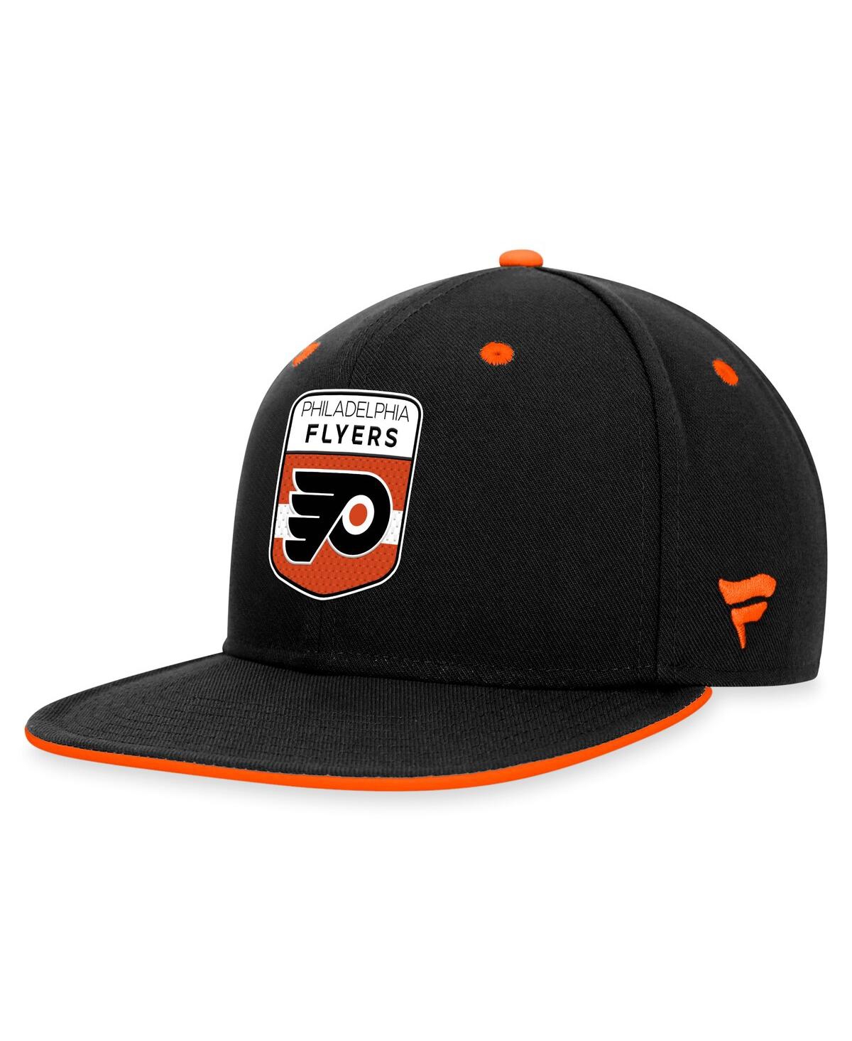 Shop Fanatics Men's  Black Philadelphia Flyers 2023 Nhl Draft Snapback Hat