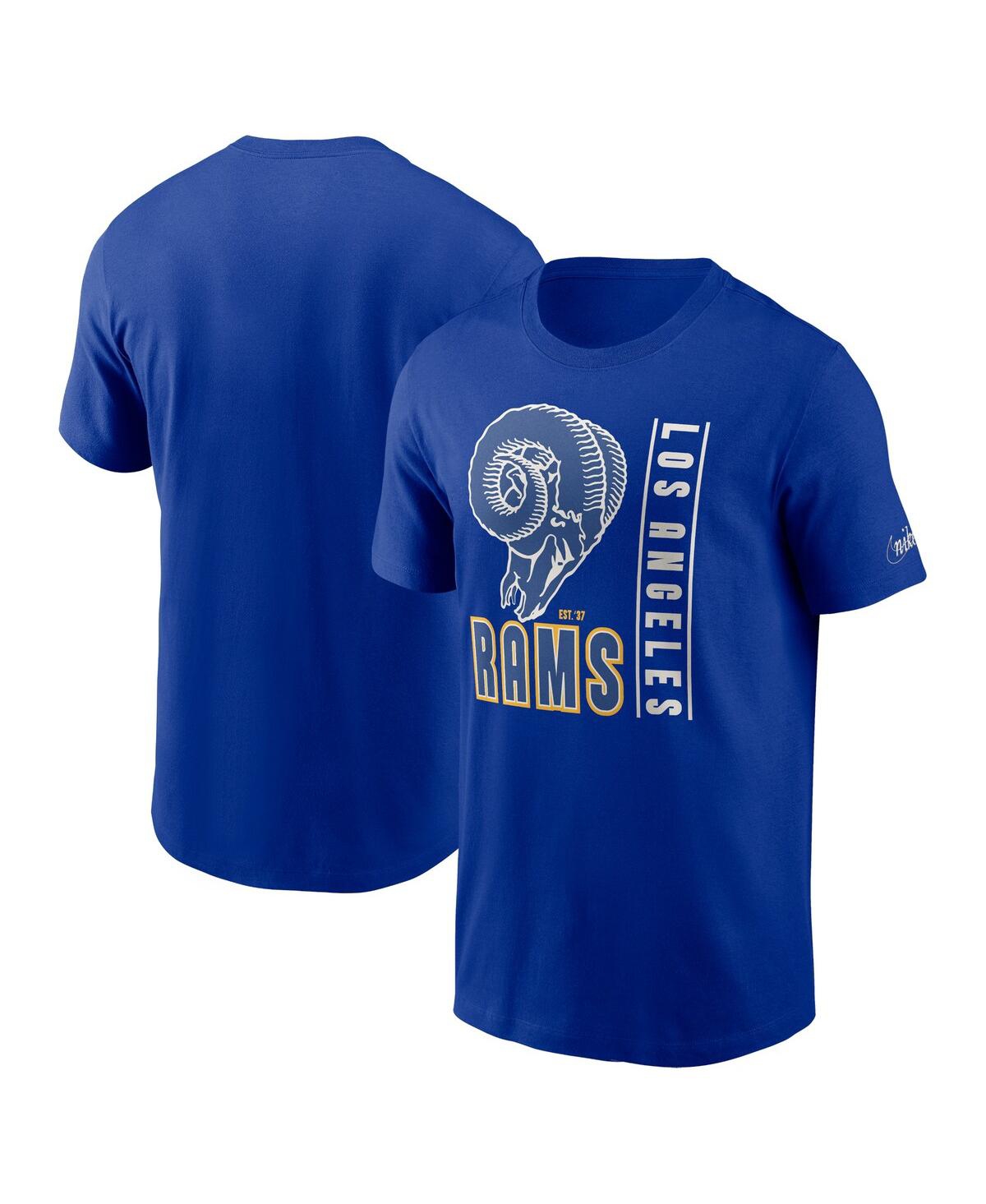 Nike Men's  Royal Los Angeles Rams Lockup Essential T-shirt