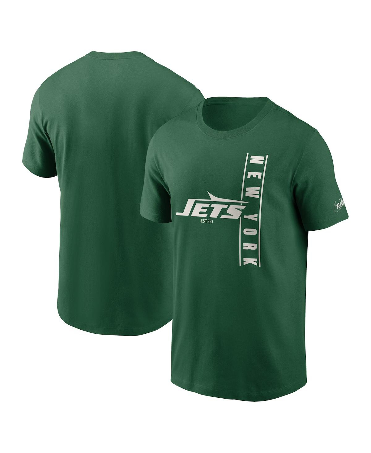 Nike Men's  Green New York Jets Lockup Essential T-shirt