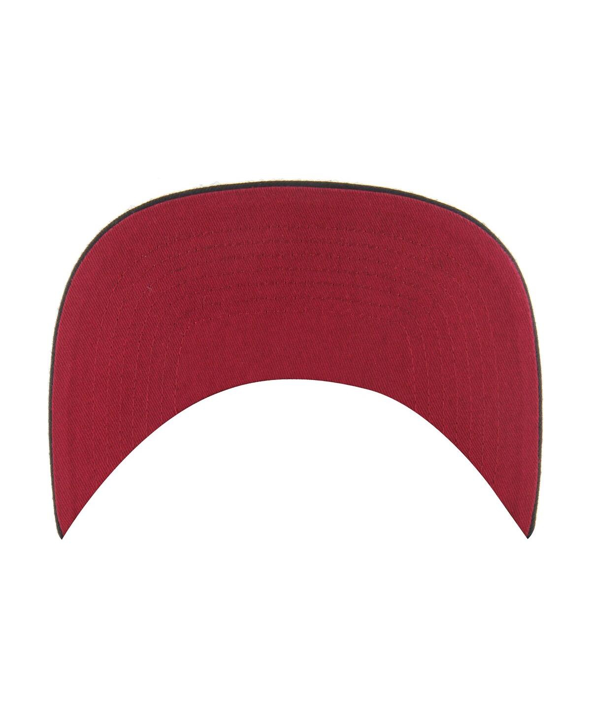 Men's '47 BrandMiami Heat Sure Shot Captain Snapback Hat - Black