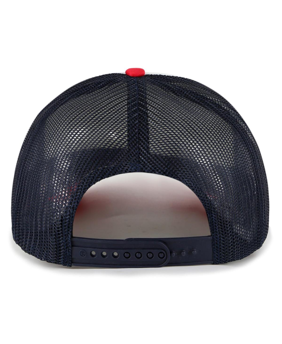 47 Brand Men's ' White Boston Red Sox Foam Front Script Trucker Snapback Hat In White