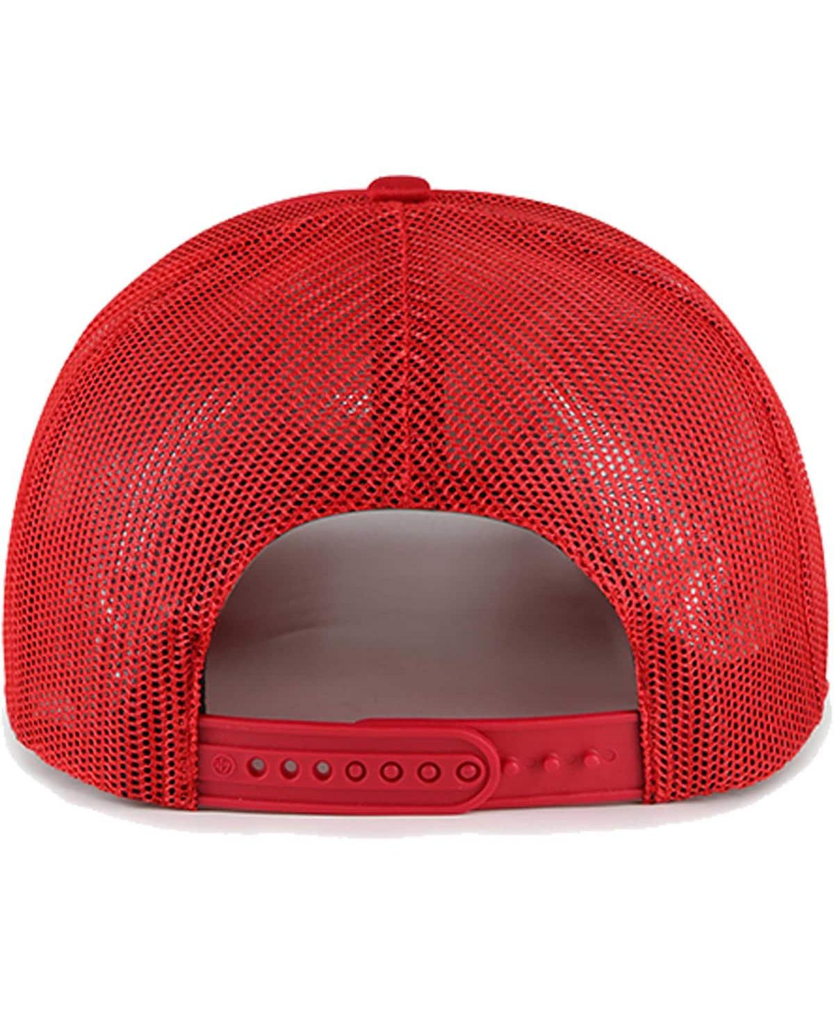 47 Brand Men's ' Red Washington Nationals Foam Logo Trucker Snapback Hat In Red