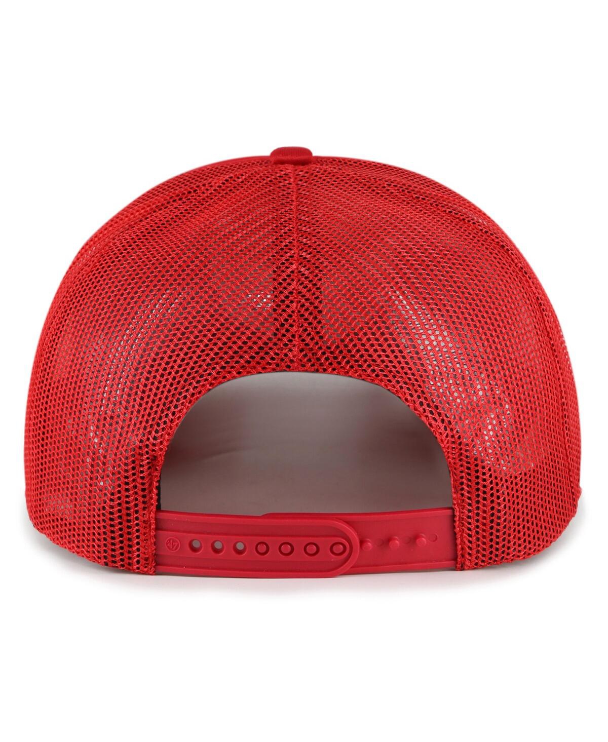 Men's '47 BrandCincinnati Reds Foam Logo Trucker Snapback Hat - Red