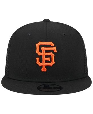 Men's Black San Francisco Giants Team Color Trucker 9FIFTY Snapback Hat