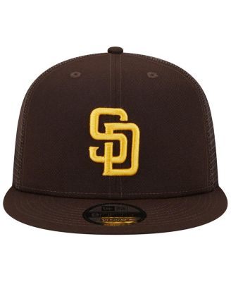 Men's Brown San Diego Padres Team Color Trucker 9FIFTY Snapback Hat