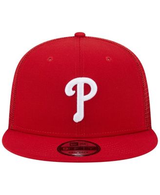 Men's Red Philadelphia Phillies Team Color Trucker 9FIFTY Snapback Hat
