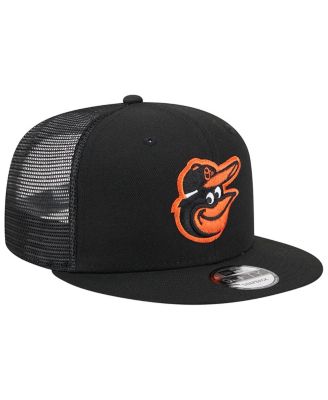 Men's Black Baltimore Orioles Team Color Trucker 9FIFTY Snapback Hat