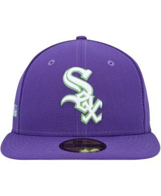 Men's Purple Chicago White Sox Lime Side Patch 59FIFTY Fitted Hat
