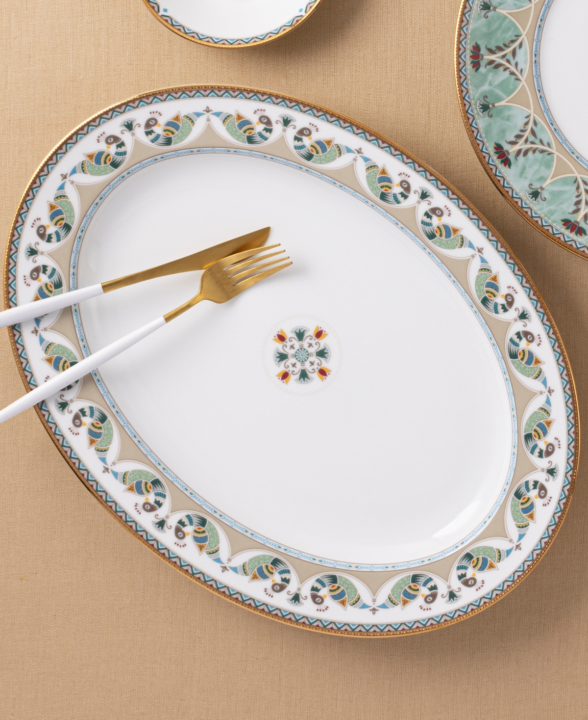 Noritake Serene Garden Oval Platter,