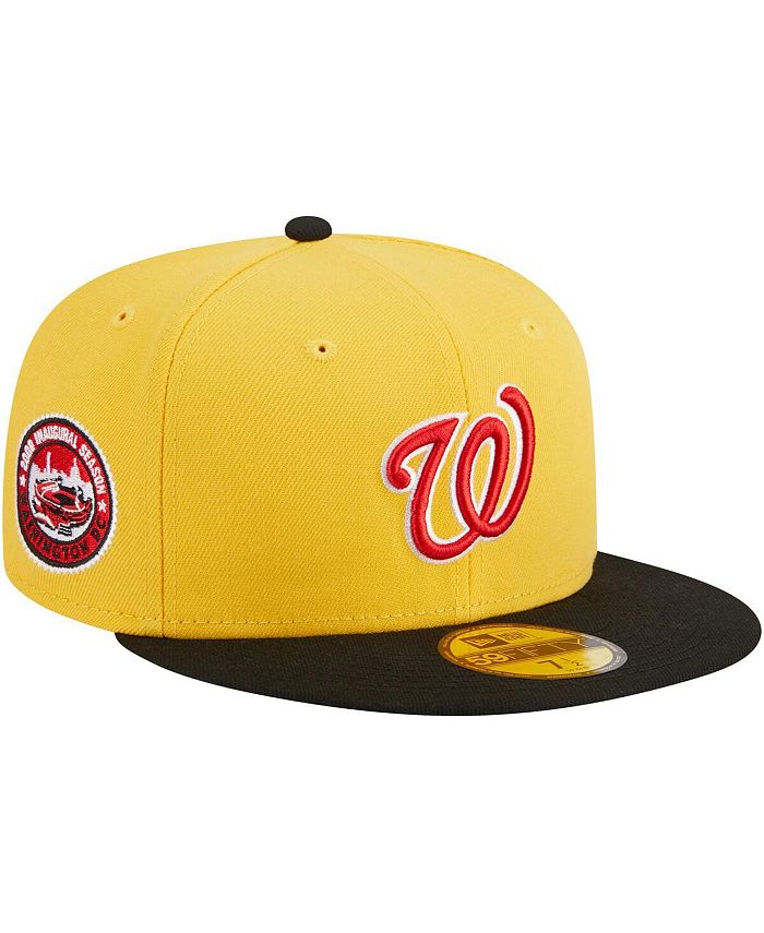 New Era Washington Nationals Black & Red 59FIFTY Fitted Cap - Macy's
