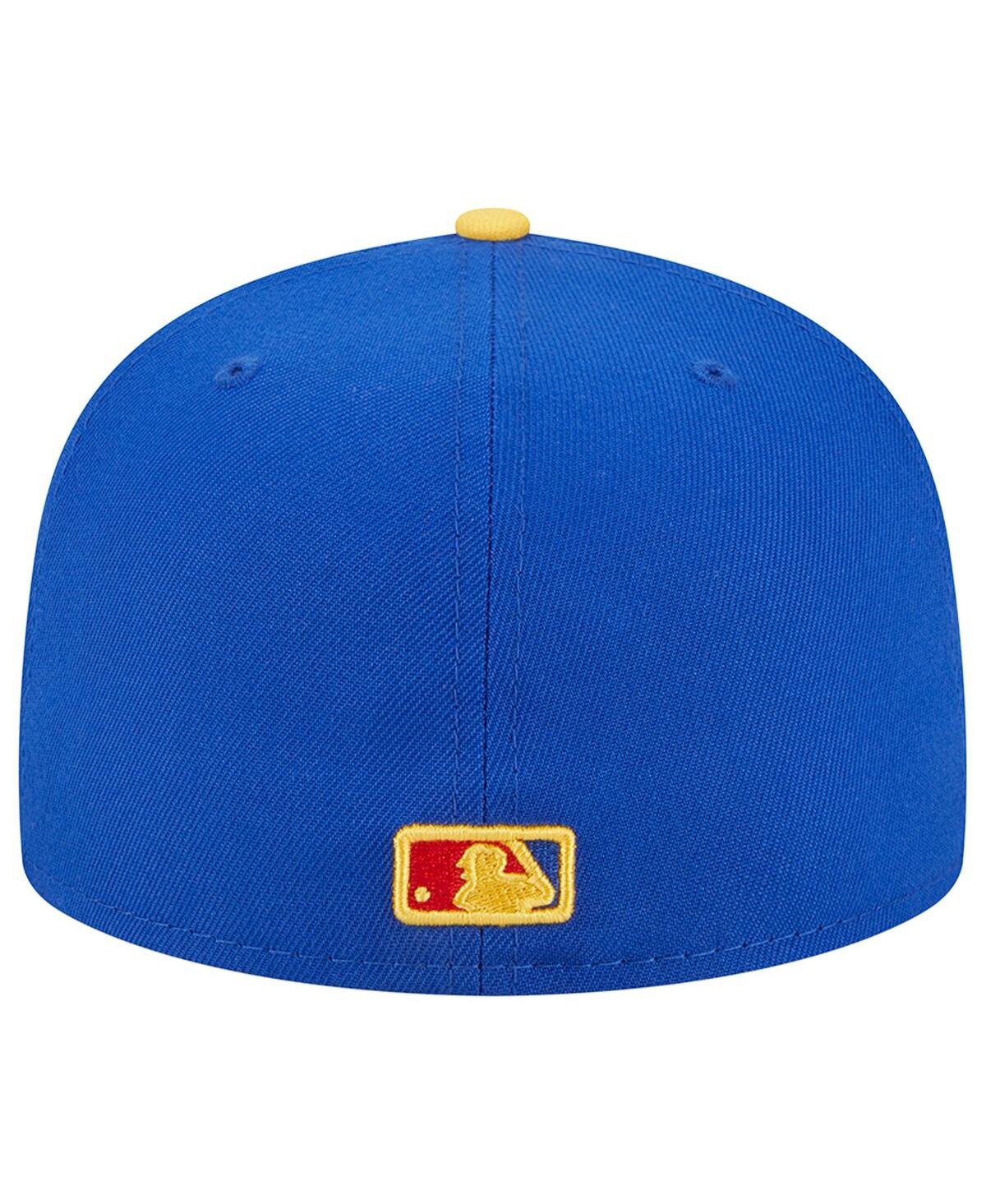 Shop New Era Men's  Royal, Yellow Chicago White Sox Empire 59fifty Fitted Hat In Royal,yellow