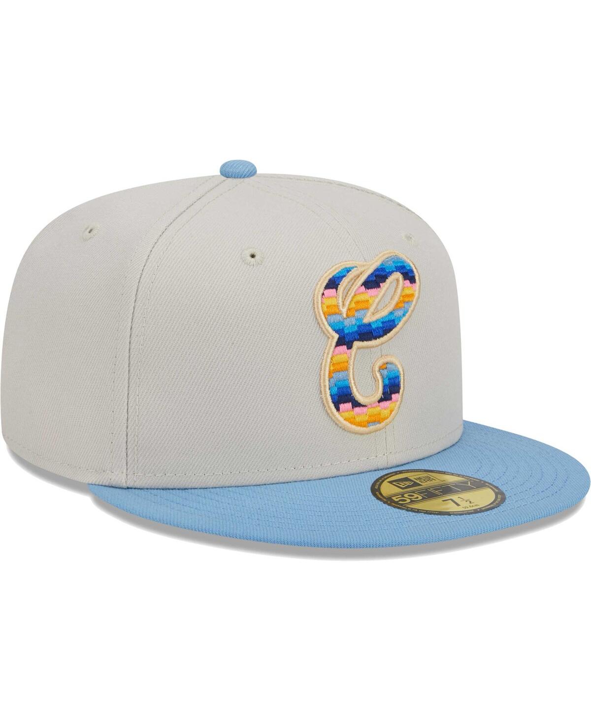 Men's New EraChicago White Sox Beach Front 59FIFTY Fitted Hat - Natural
